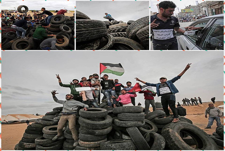 فلسطين// انطلاق جمعة الكاوشوك وفجر يحمل معه أمل العودة