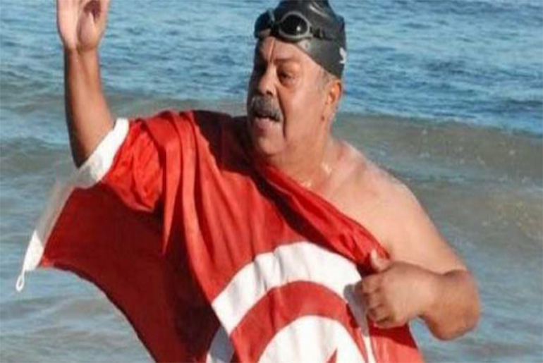 السباح التونسي نجيب بالهادي يعلن تحقيقه رقما قياسيا عالميا بقطع مسافة 120 كم سباحة دون توقف