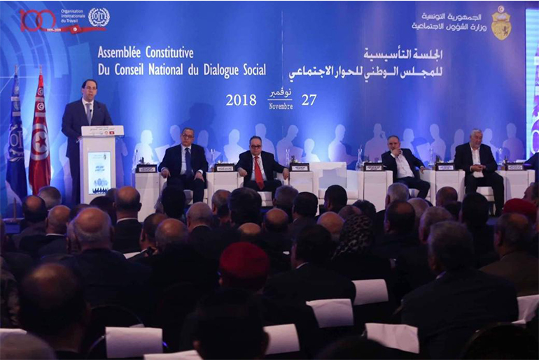 المجلس الوطني للحوار الإجتماعي ينطلق في أول لقاء له بحضور رئيس الحكومة التونسية